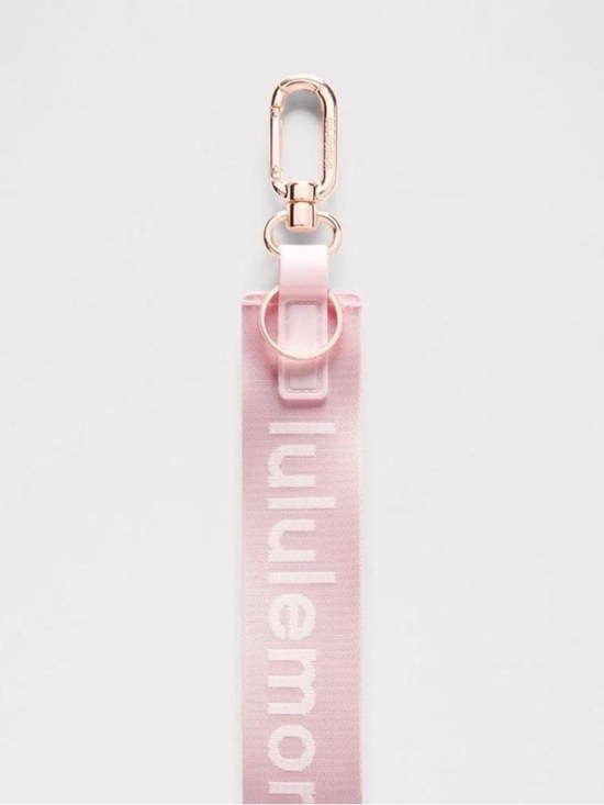 lululemon athletica Accessories - Lululemon Never Lost Keychain Pink Pearl / White with Rose Gold Hardware NWT